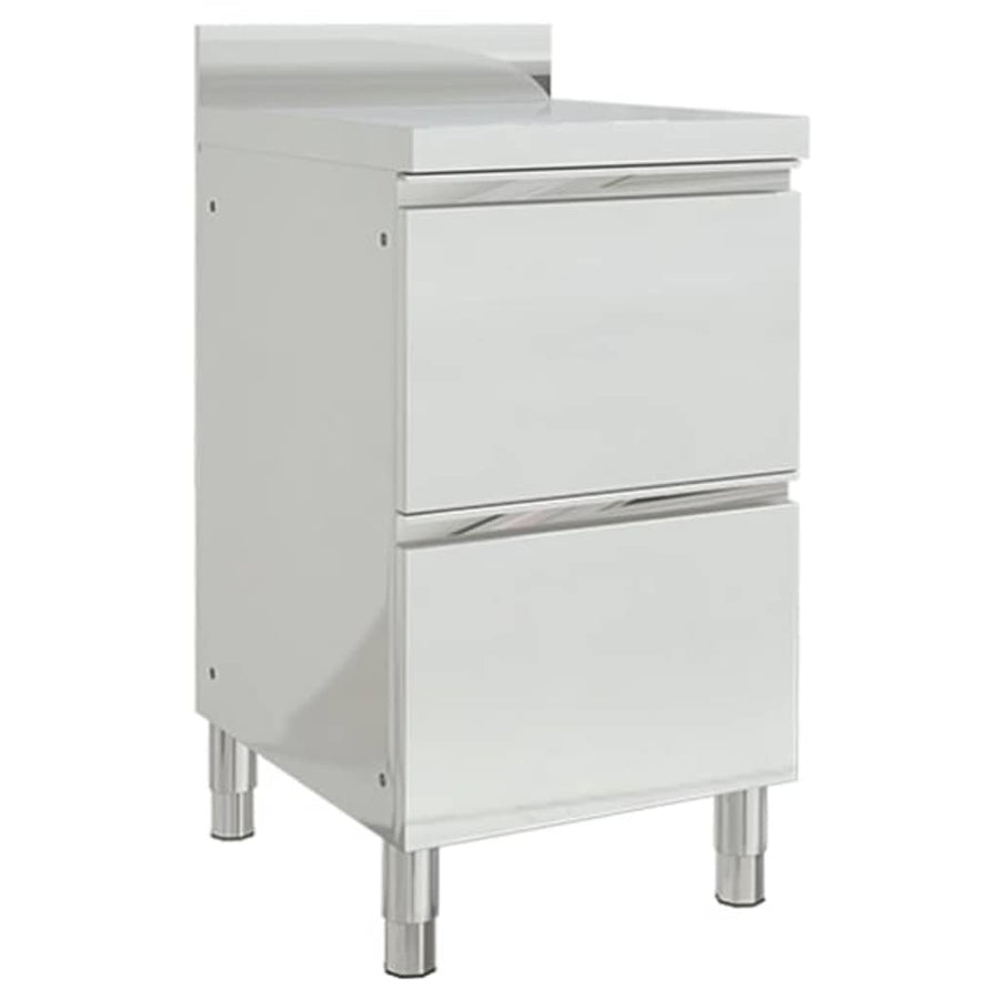 Commercial Kitchen Cabinets 2 pcs 50x60x96 cm Stainless Steel