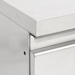 Commercial Kitchen Cabinets 2 pcs 50x60x96 cm Stainless Steel