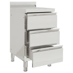 Commercial Kitchen Cabinets 2 pcs 50x60x96 cm Stainless Steel