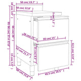 Commercial Kitchen Cabinets 2 pcs 50x60x96 cm Stainless Steel