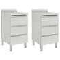 Commercial Kitchen Cabinets with 3 Drawers 2 pcs 50x60x96 cm