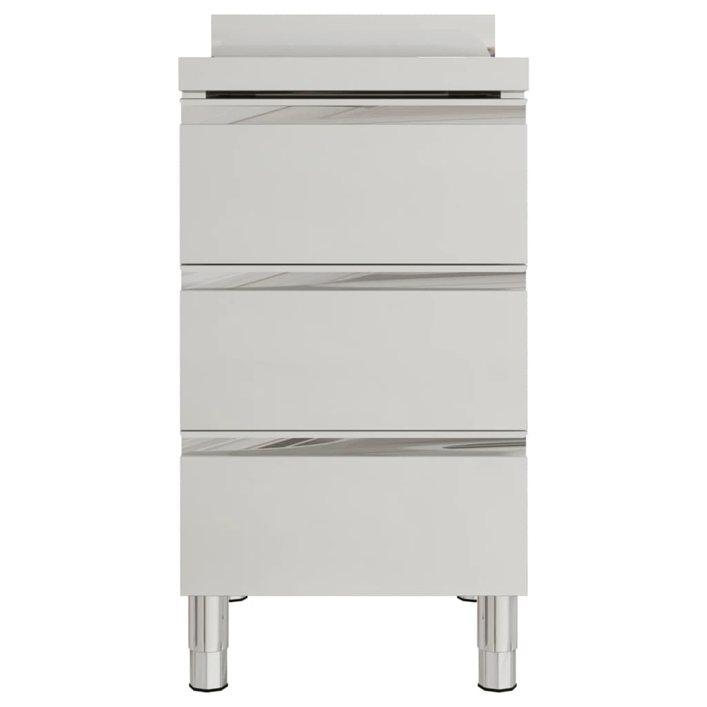 Commercial Kitchen Cabinets with 3 Drawers 2 pcs 50x60x96 cm
