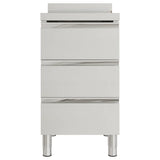 Commercial Kitchen Cabinets with 3 Drawers 2 pcs 50x60x96 cm
