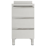 Commercial Kitchen Cabinets with 3 Drawers 2 pcs 50x60x96 cm