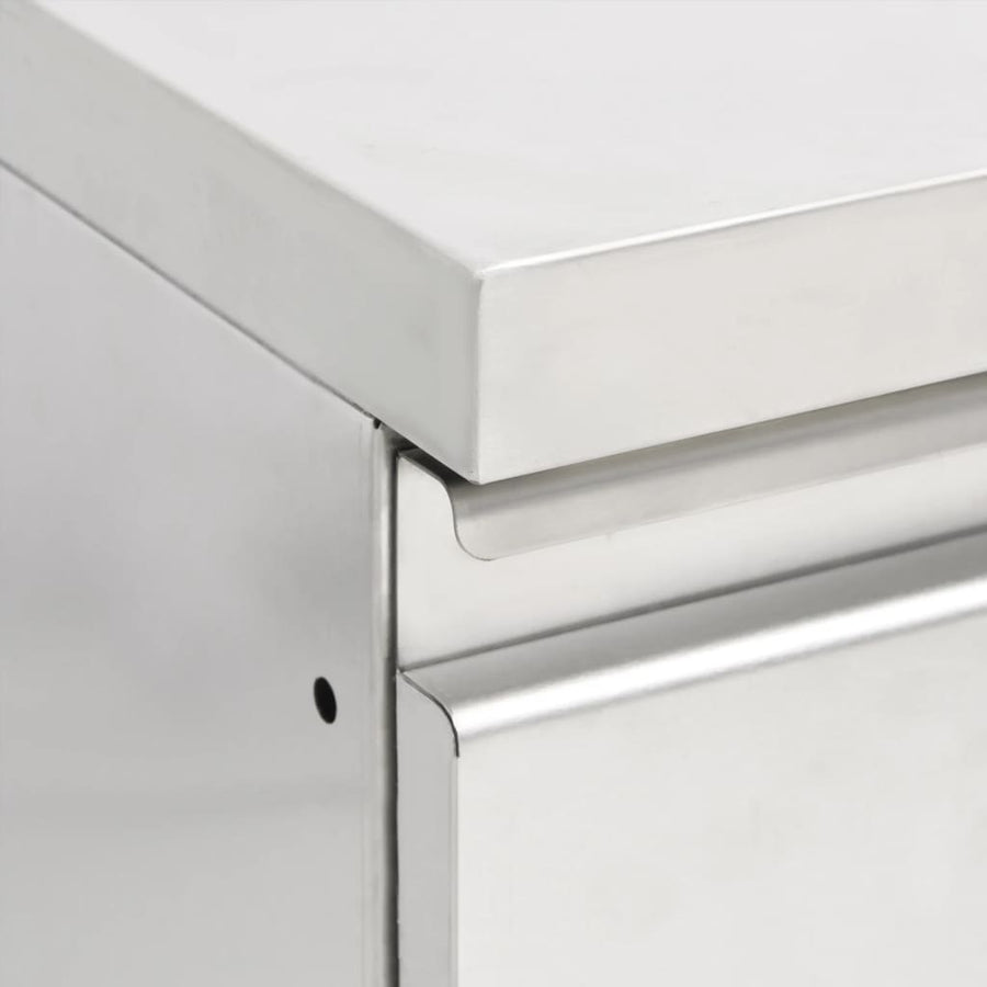 Commercial Kitchen Cabinets with 3 Drawers 2 pcs 50x60x96 cm
