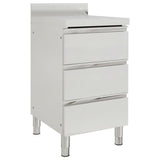 Commercial Kitchen Cabinets 2 pcs Stainless Steel - Front View