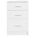 Bed Cabinet White 40x40x63 cm Engineered Wood