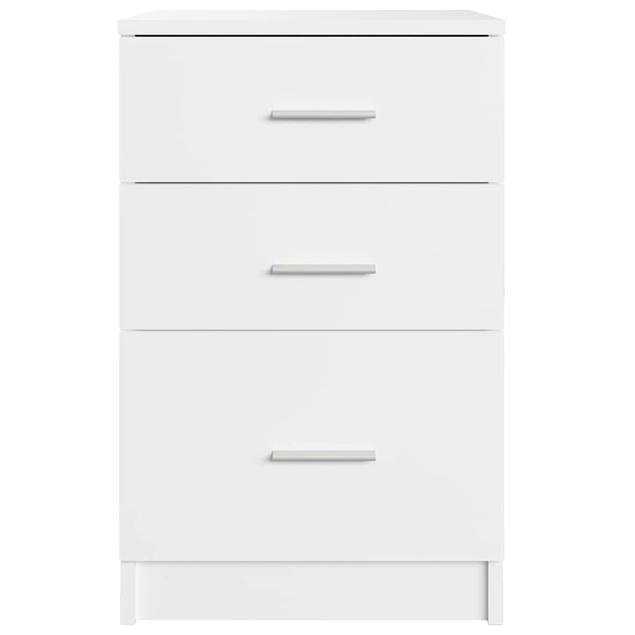 Bed Cabinet White 40x40x63 cm Engineered Wood