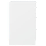 Bed Cabinet White 40x40x63 cm Engineered Wood