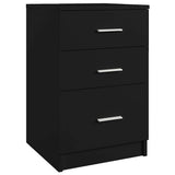 Bedside Cabinet Black Oak 40 x 40 x 63 cm Engineered Wood