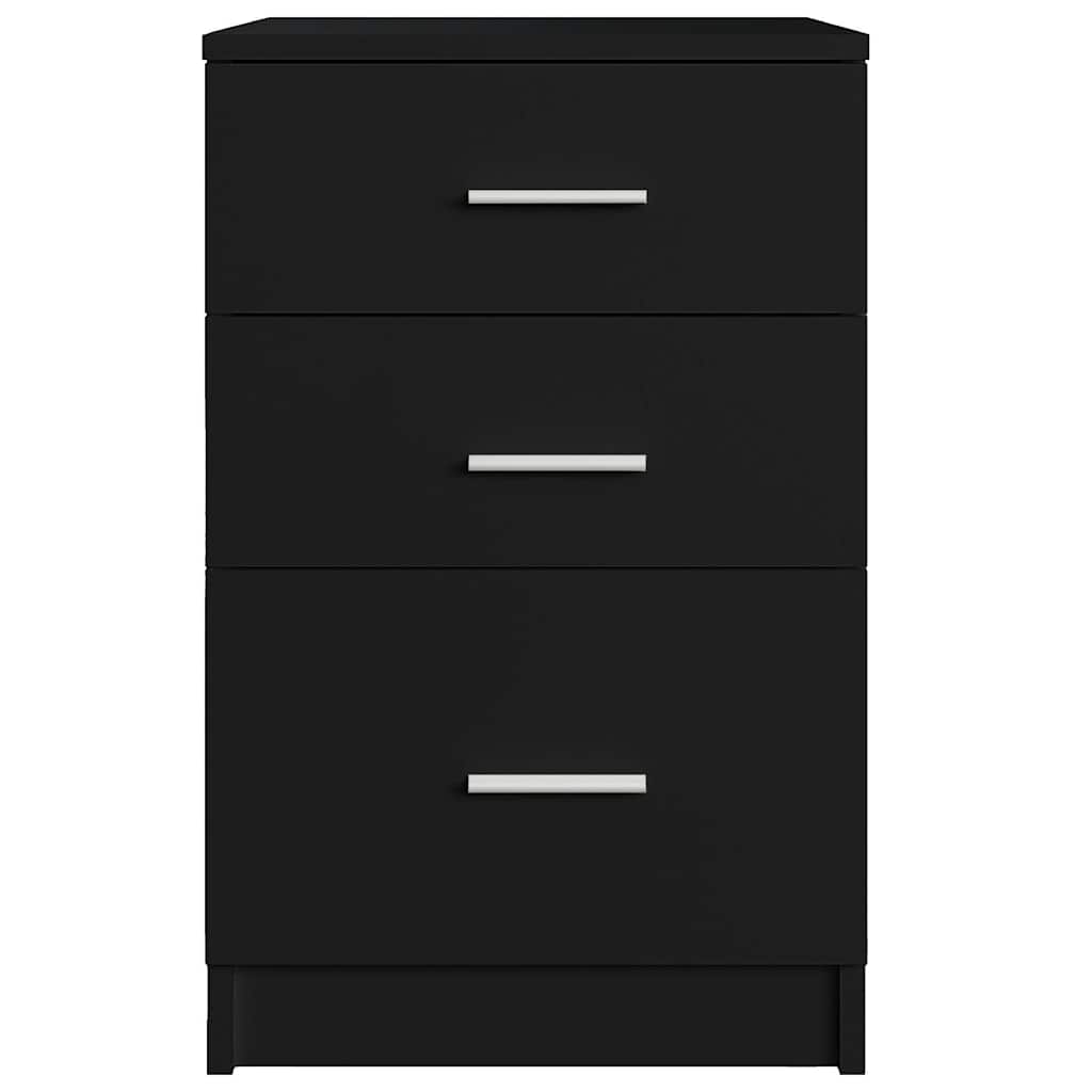 Bedside Cabinet Black Oak 40 x 40 x 63 cm Engineered Wood