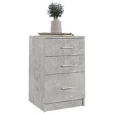 Bed Cabinet Concrete Grey 40x40x63 cm Engineered Wood - Top-Down View