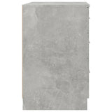 Bed Cabinet Concrete Grey 40x40x63 cm Engineered Wood