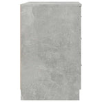 Bed Cabinet Concrete Grey 40x40x63 cm Engineered Wood