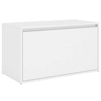Hall Bench 80x40x45 cm White Engineered Wood