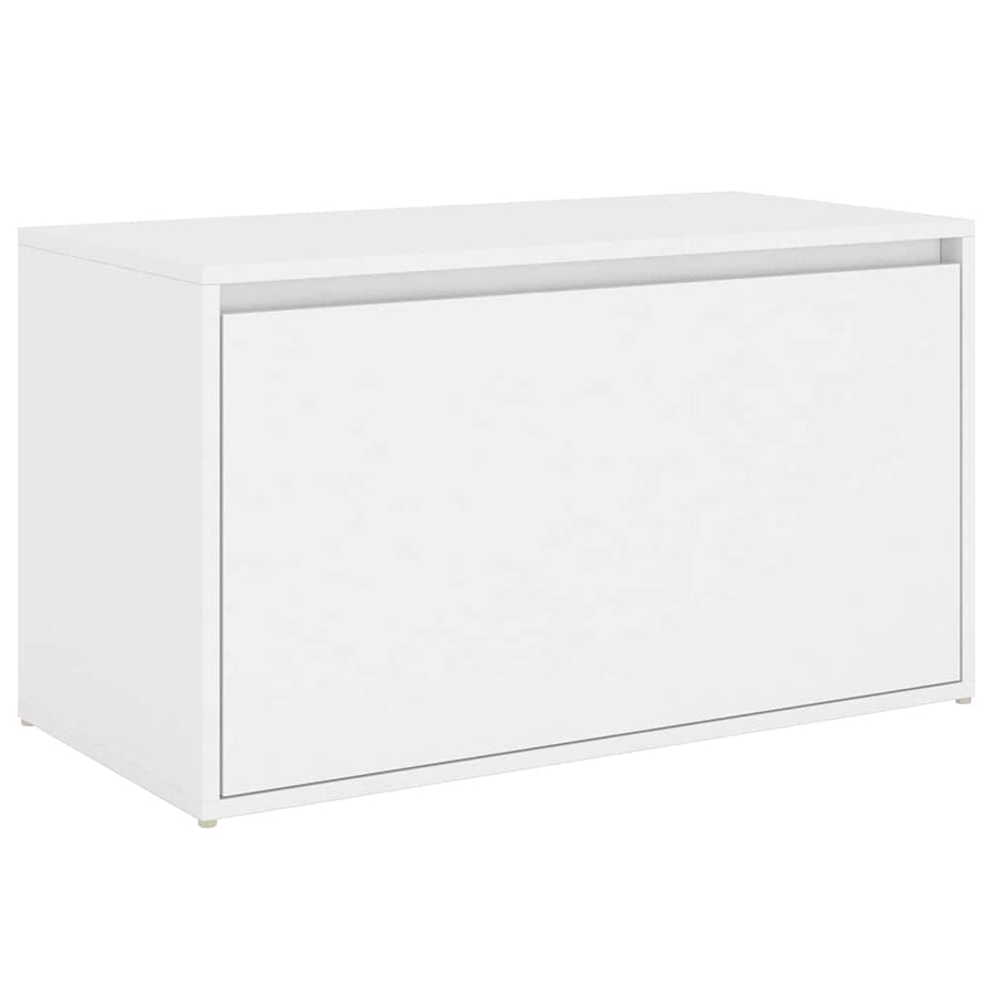 Hall Bench 80x40x45 cm White Engineered Wood