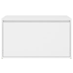 Hall Bench 80x40x45 cm White Engineered Wood