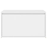 Hall Bench 80x40x45 cm White Engineered Wood - 45-Degree Angle