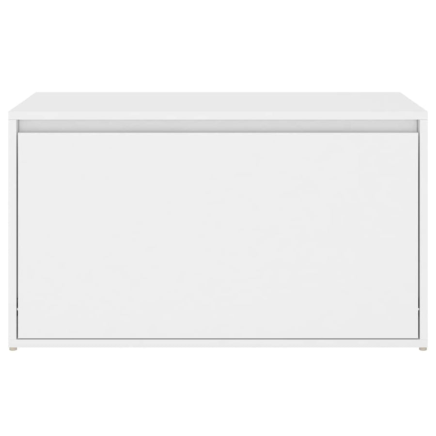Hall Bench 80x40x45 cm White Engineered Wood