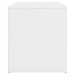 Hall Bench 80x40x45 cm White Engineered Wood