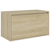 Hall Bench 80x40x45 cm Sonoma Oak Engineered Wood