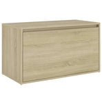 Hall Bench 80x40x45 cm Sonoma Oak Engineered Wood