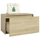Hall Bench 80x40x45 cm Sonoma Oak Engineered Wood
