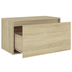 Hall Bench 80x40x45 cm Sonoma Oak Engineered Wood
