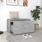 Hall Bench 80x40x45 cm Concrete Grey Engineered Wood