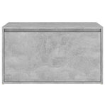 Hall Bench 80x40x45 cm Concrete Grey Engineered Wood