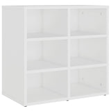 Shoe Cabinet White 52.5x30x50 cm - Front View