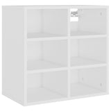 Shoe Cabinet White 52.5x30x50 cm - Side View
