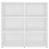 Shoe Cabinet White 52.5x30x50 cm - Top-Down View