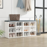 Shoe Cabinets 2 pcs White 52.5x30x50 cm - Side View
