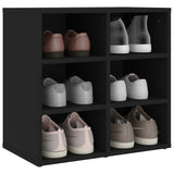 Shoe Cabinet Black 52.5x30x50 cm - Low Angle