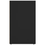 Shoe Cabinet Black 52.5x30x50 cm - Rear View