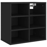 Shoe Cabinets 2 pcs Black 52.5x30x50 cm - Rear View
