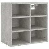 Shoe Cabinet Concrete Grey 52.5x30x50 cm - Top-Down View