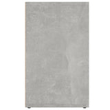 Shoe Cabinet Concrete Grey 52.5x30x50 cm - Rear View