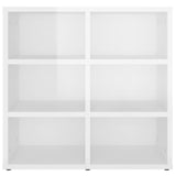 Shoe Cabinets 2 pcs High Gloss White 52.5x30x50 cm - Close-Up Angle