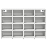 Shoe Cabinet with Shelf White 103 x 30 x 67 cm Engineered Wood - 45-Degree Angle