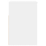 Shoe Bench White 60x30x45 cm Engineered Wood - Rear View