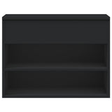 Shoe Bench Black 60x30x45 cm Engineered Wood - Top-Down View