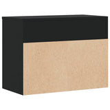 Shoe Bench Black 60x30x45 cm Engineered Wood - 45-Degree Angle
