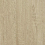 Shoe Bench White and Sonoma Oak 60x30x45 cm Engineered Wood - Extra Image