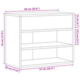 Shoe Bench High Gloss White 60x30x45 cm Engineered Wood