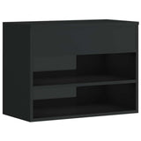 Shoe Bench High Gloss Black 60x30x45 cm Engineered Wood