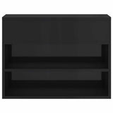 Shoe Bench High Gloss Black 60x30x45 cm Engineered Wood