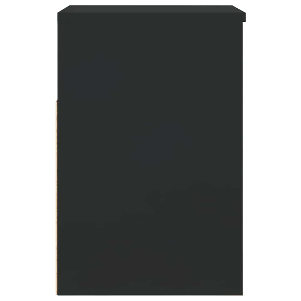 Shoe Bench High Gloss Black 60x30x45 cm Engineered Wood