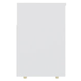 Shoe Bench White 105x30x45 cm Engineered Wood